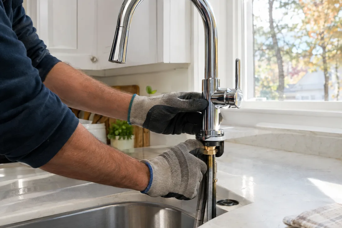 Illustrative faucet installation