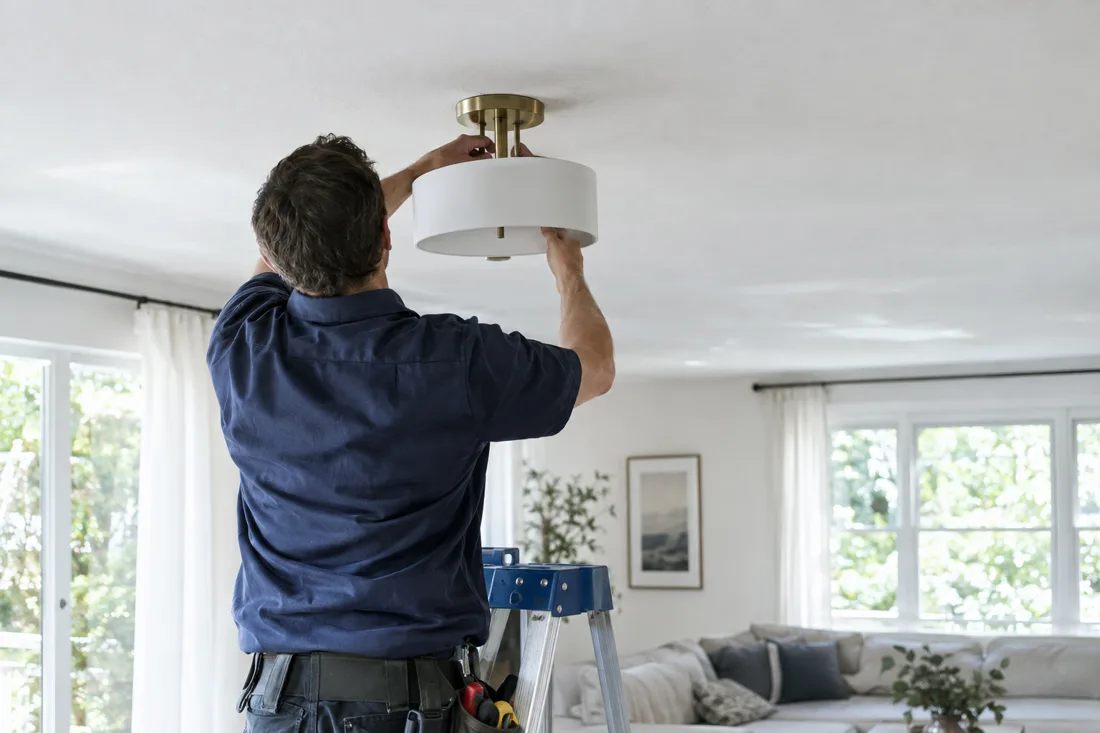Illustrative light fixture installation
